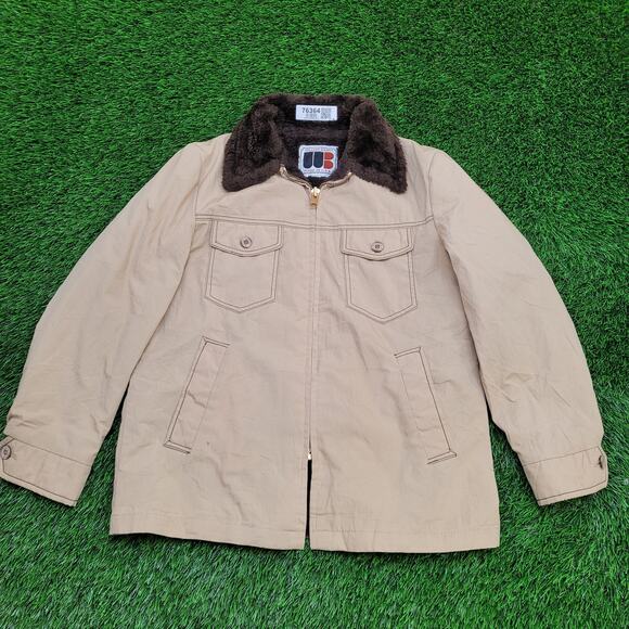 Vintage 70s William-Barry Barn Jacket M/L 23x29 Sherpa-Lined - Picture 1 of 14